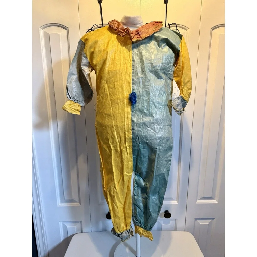 1920-1930's Children's Halloween Clown Costume Vintage light fabric